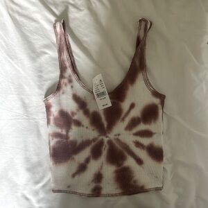 Tie die tank top from pacsun